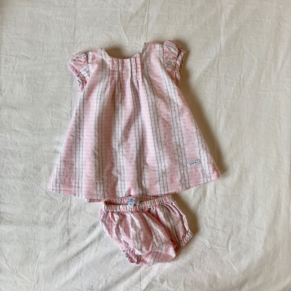 Jacadi Pink Plaid Dress
